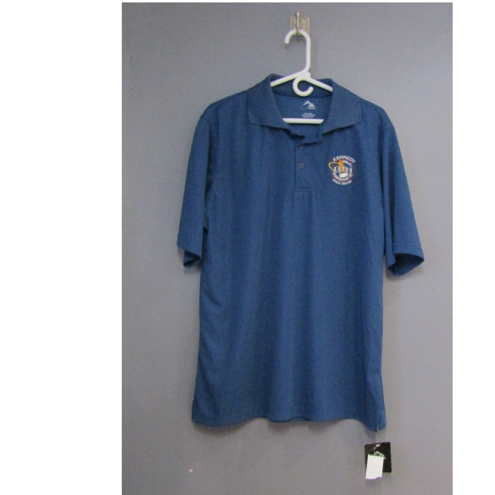 NEW Silver Tech Polo Kennedy Space Center Orion XL